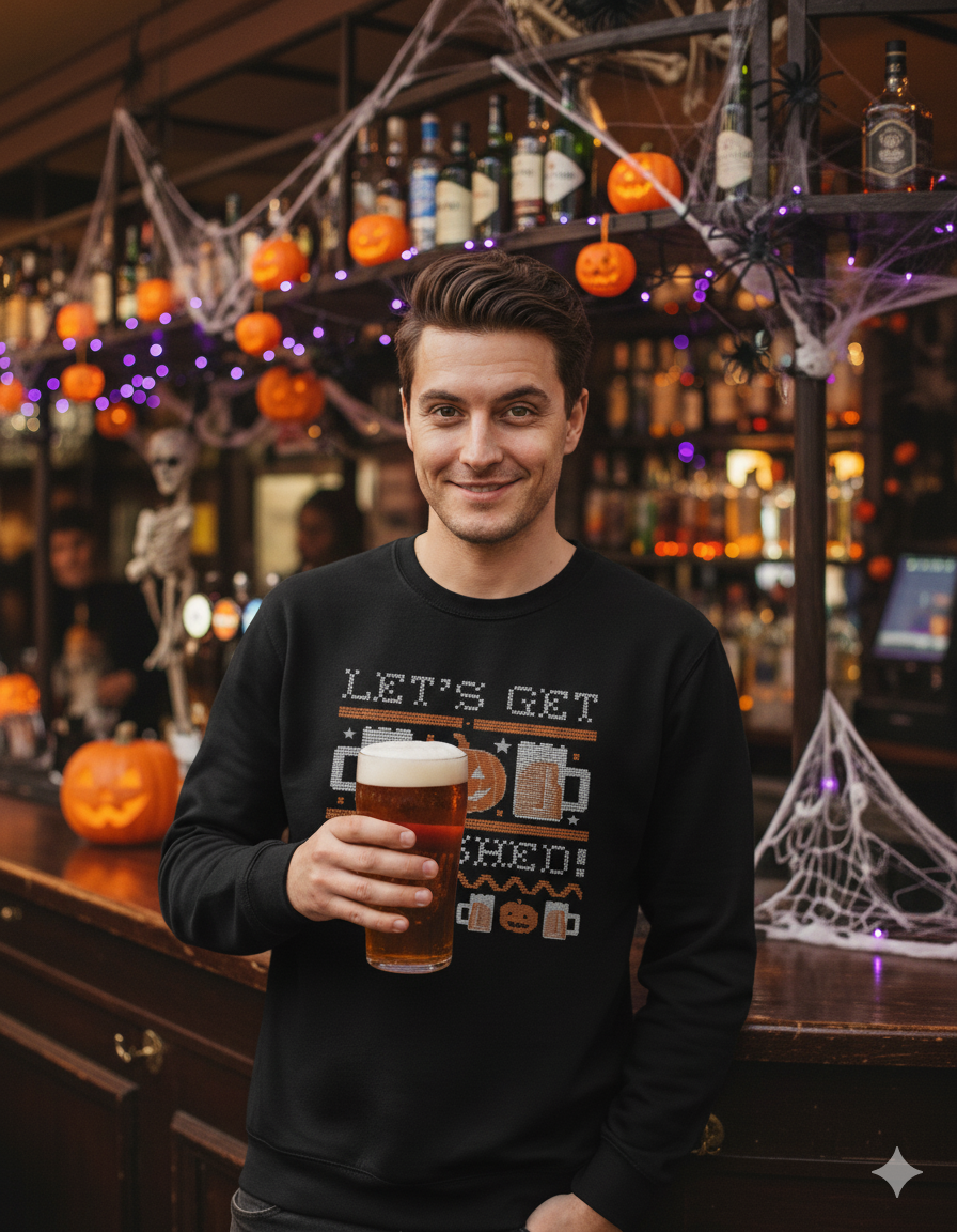Let’s Get Smashed Halloween Sweatshirt | Funny Drinking Jumper