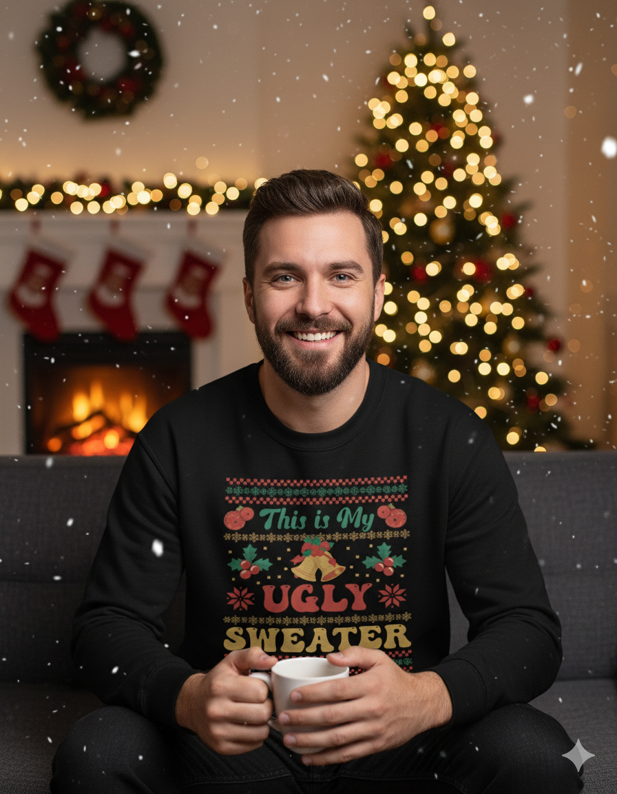 This Is My Ugly Christmas Sweater – Funny Holiday Sweatshirt