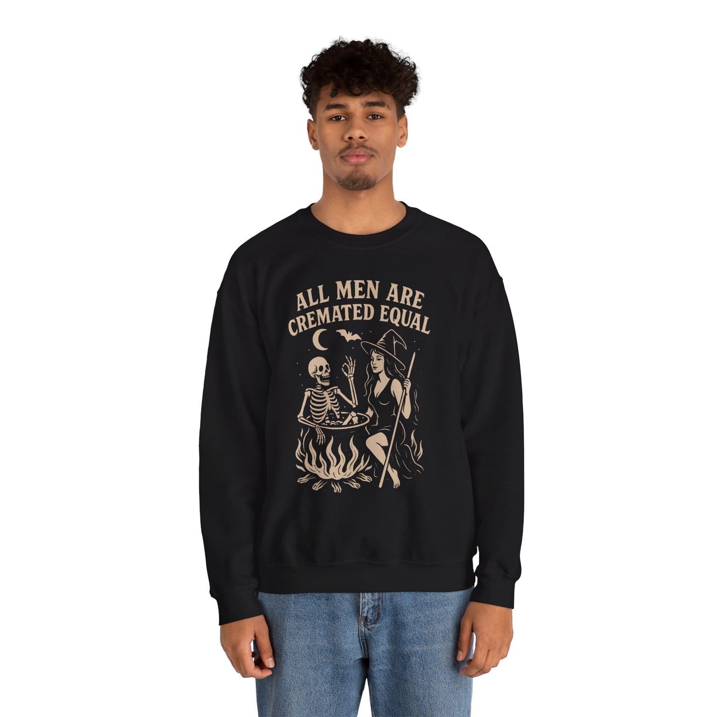 All Men Are Cremated Equal Funny Halloween Sweatshirt gift_idea unique_gift personalised_gift