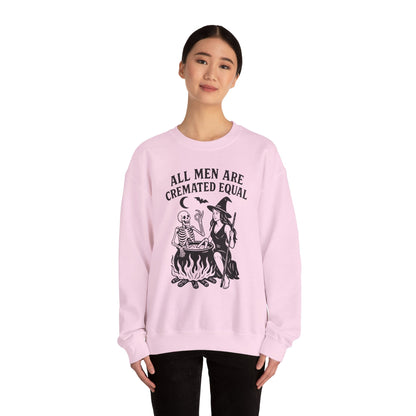 All Men Are Cremated Equal Funny Halloween Sweatshirt gift_idea unique_gift personalised_gift