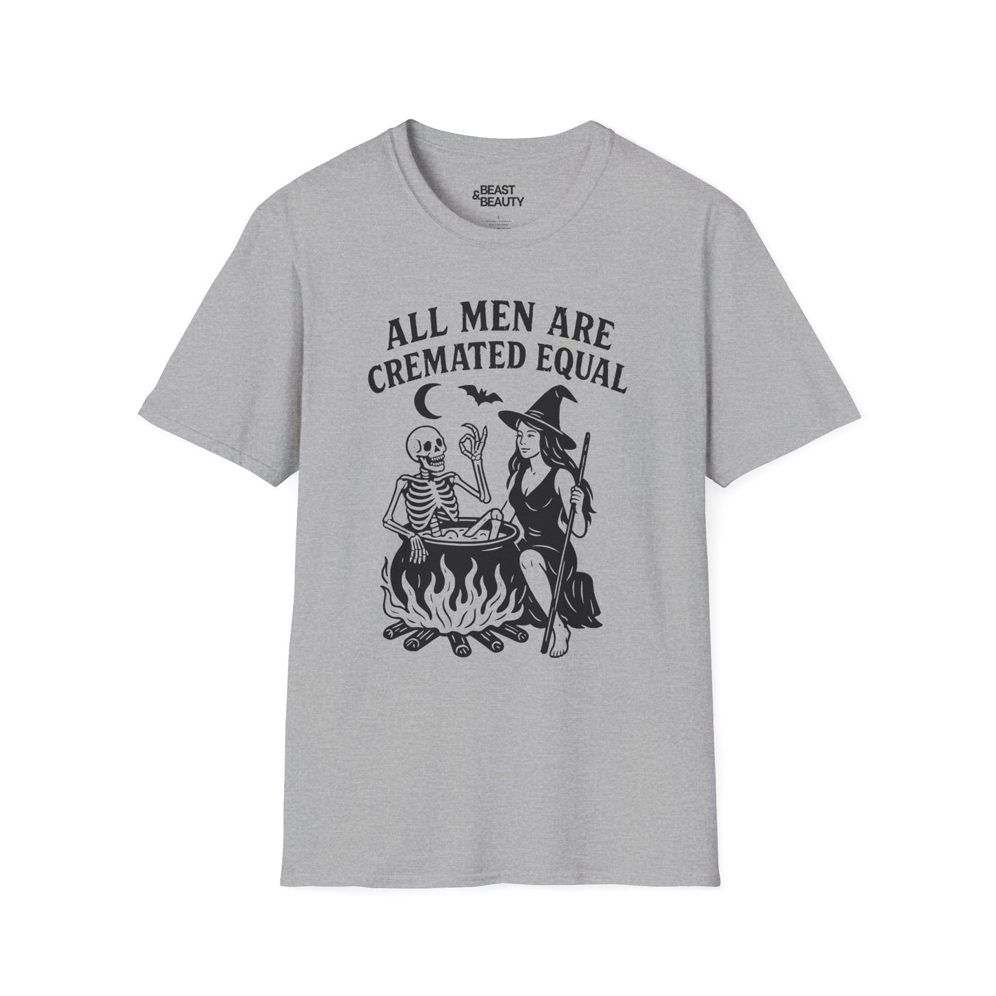 All Men Are Cremated Equal Halloween T-Shirt Sport Grey / S gift_idea unique_gift personalised_gift