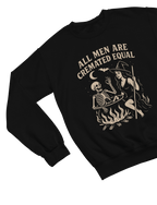 All Men Are Cremated Equal Sweatshirt & T-Shirt | Witch Halloween Sweatshirt / Black / Small gift_idea unique_gift personalised_gift