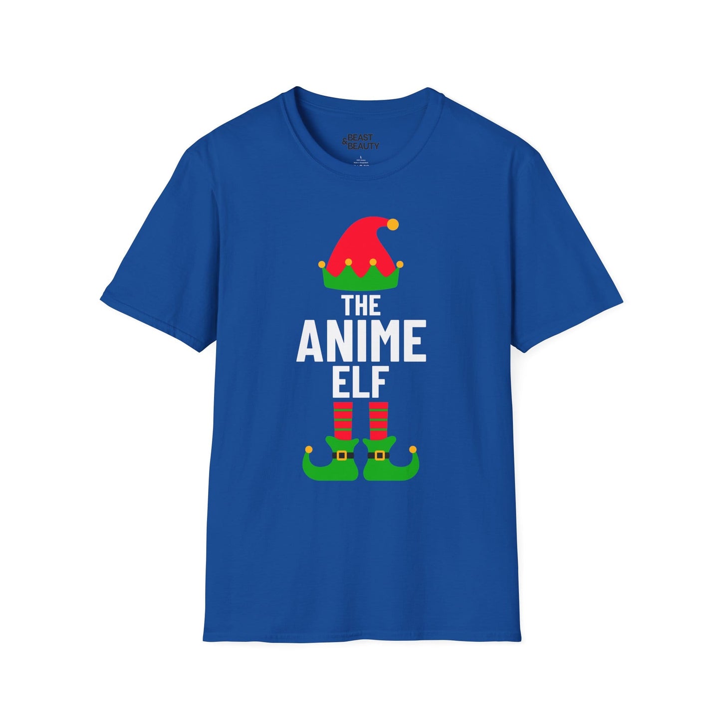 the anime elf christmas t-shirt royal t-shirt uk Christmas gift idea