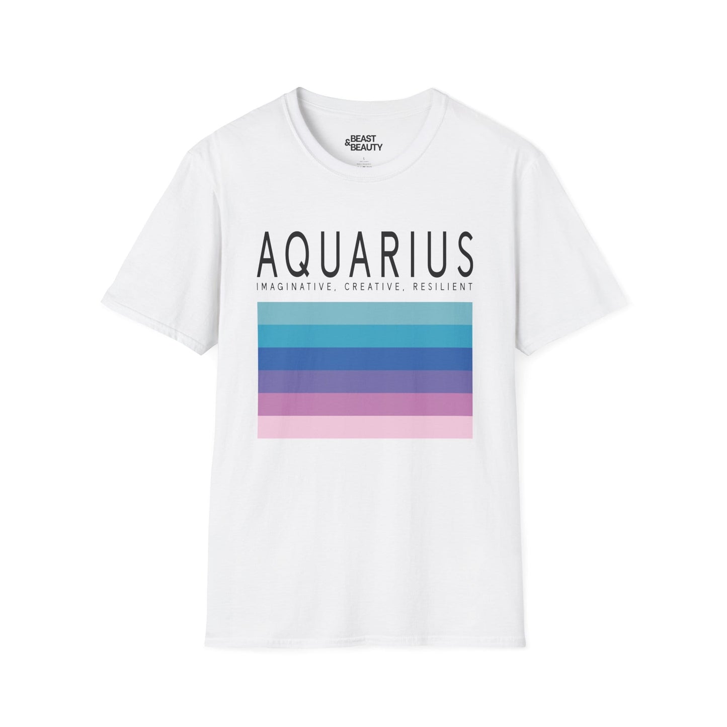 Aquarius Zodiac Graphic T-Shirt White / S gift_idea unique_gift personalised_gift