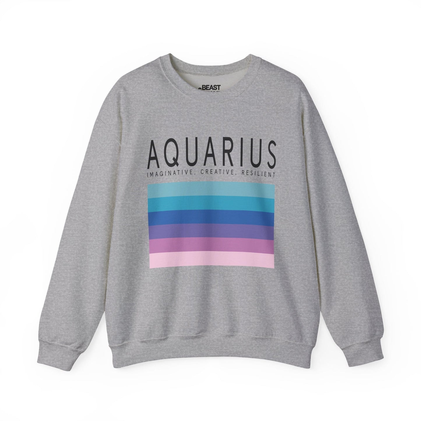 Aquarius Zodiac Sign Adult Sweatshirt Sport Grey / S gift_idea unique_gift personalised_gift