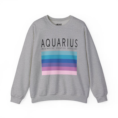 Aquarius Zodiac Sign Adult Sweatshirt Sport Grey / S gift_idea unique_gift personalised_gift