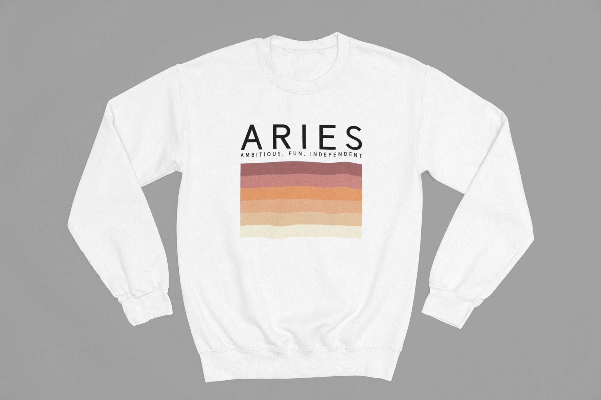 ARIES Zodiac Colour Palette Sweatshirt - Beast & Beauty Clothing LTD - Zodiac Sweatshirt - small - 