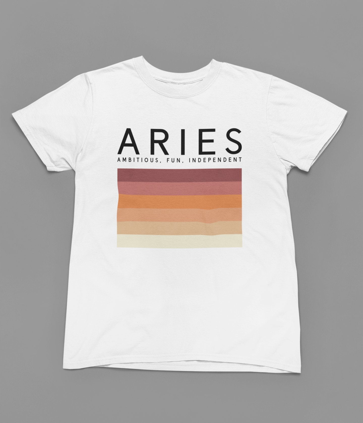 Aries Zodiac Colour Palette T-Shirt - Beast & Beauty Clothing LTD - Zodiac T-Shirt - small - 