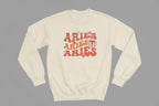 Aries Zodiac Fun Colour Font Sweatshirt gift_idea unique_gift personalised_gift