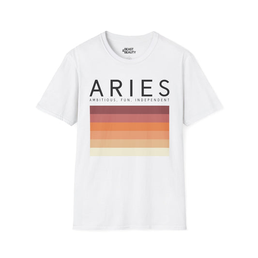 Aries Zodiac Graphic T-Shirt White / S gift_idea unique_gift personalised_gift