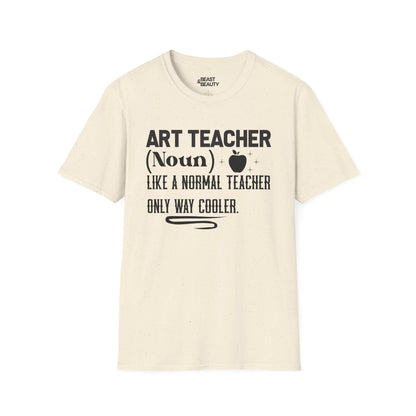 Art Teacher Definition Funny Teacher T-Shirt Natural / M gift_idea unique_gift personalised_gift