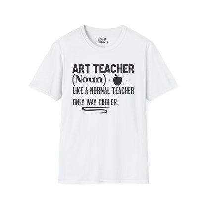 Art Teacher Definition Funny Teacher T-Shirt White / S gift_idea unique_gift personalised_gift
