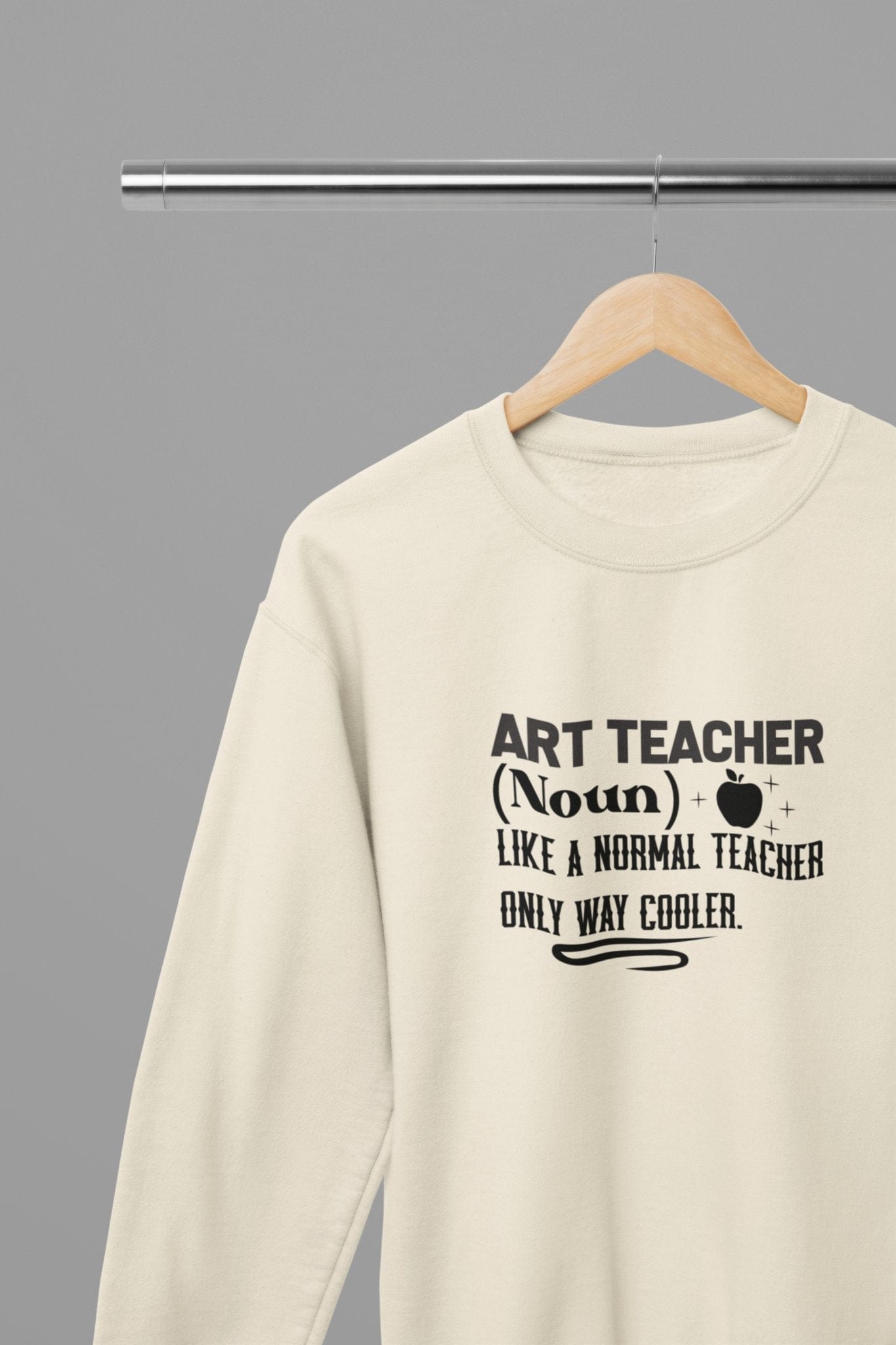Art Teacher (Noun) Sweatshirt small / Sand gift_idea unique_gift personalised_gift