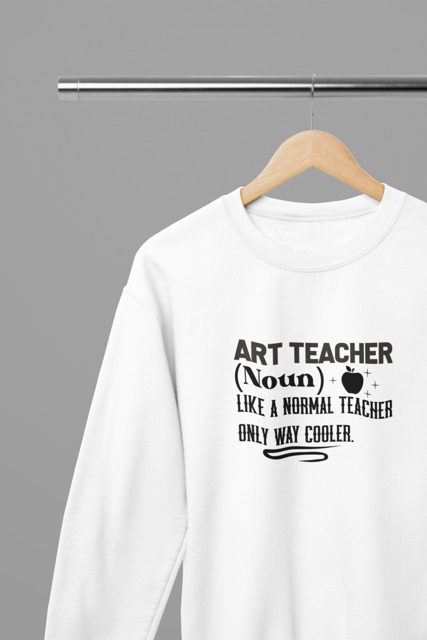 Art Teacher (Noun) Sweatshirt small / White gift_idea unique_gift personalised_gift