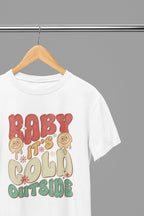 Baby it's Cold Outside Christmas T-Shirt/Sweatshirt Unisex White / Small / T-Shirt gift_idea unique_gift personalised_gift