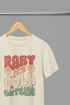 Baby it's Cold Outside Christmas T-Shirt/Sweatshirt Unisex Sand / Small / T-Shirt gift_idea unique_gift personalised_gift