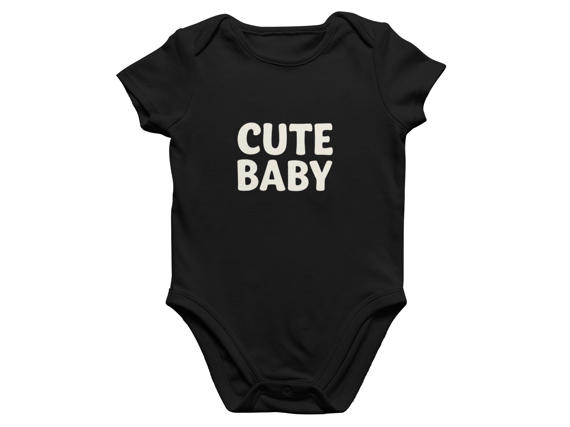 I Make Cute Babies Matching Dad and Baby Set – Bold Black Shirt & Onsie
