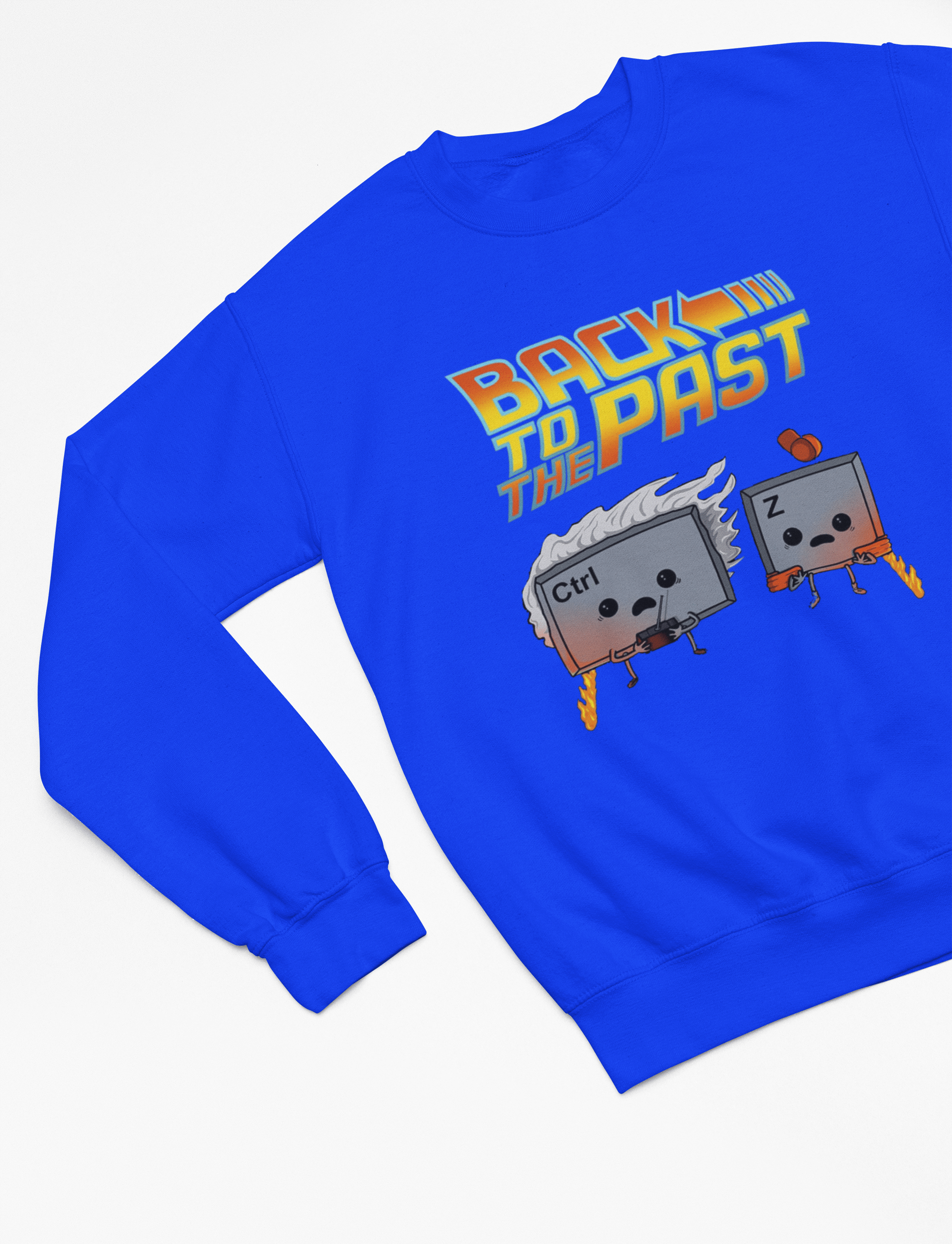 Back to the Past Parody T-Shirt Gift for Gamers Sweatshirt / Small / Blue gift_idea unique_gift personalised_gift