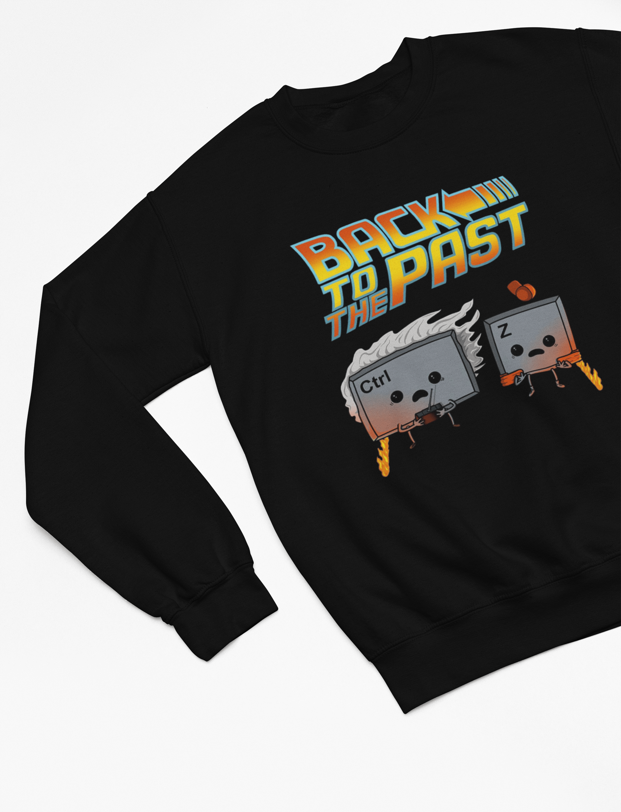Back to the Past Parody T-Shirt Gift for Gamers Sweatshirt / Small / Black gift_idea unique_gift personalised_gift