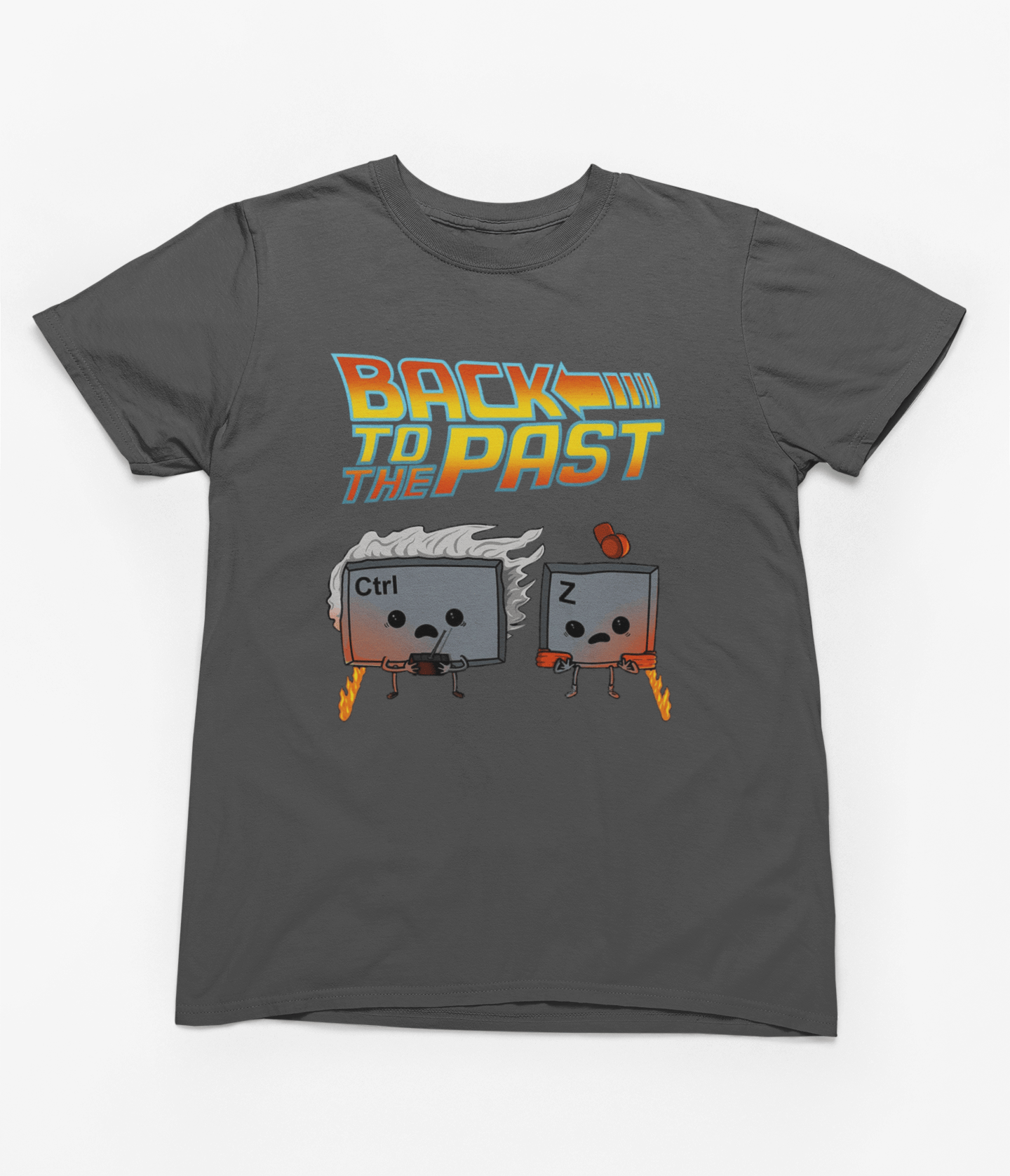 Back to the Past Parody T-Shirt Gift for Gamers T-Shirt / Small / Gray gift_idea unique_gift personalised_gift