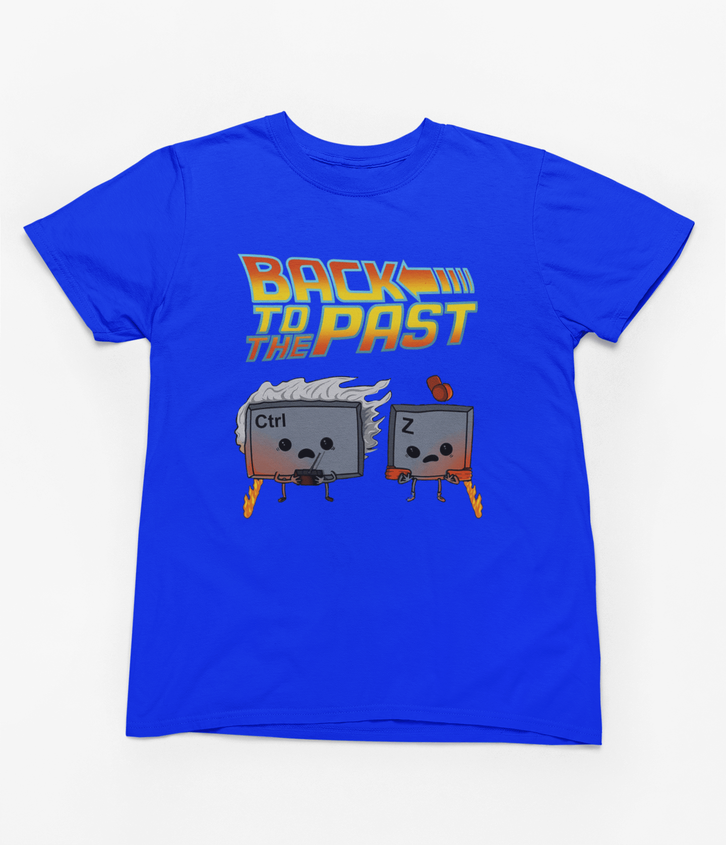 Back to the Past Parody T-Shirt Gift for Gamers T-Shirt / Small / Blue gift_idea unique_gift personalised_gift
