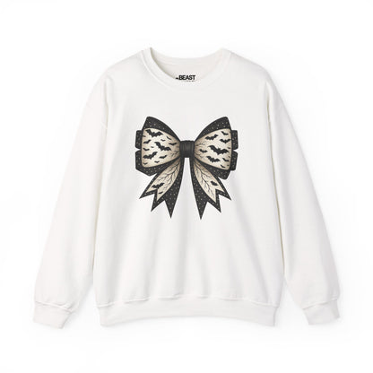 bat lace bow sweatshirt white sweatshirt uk coquette gift idea
