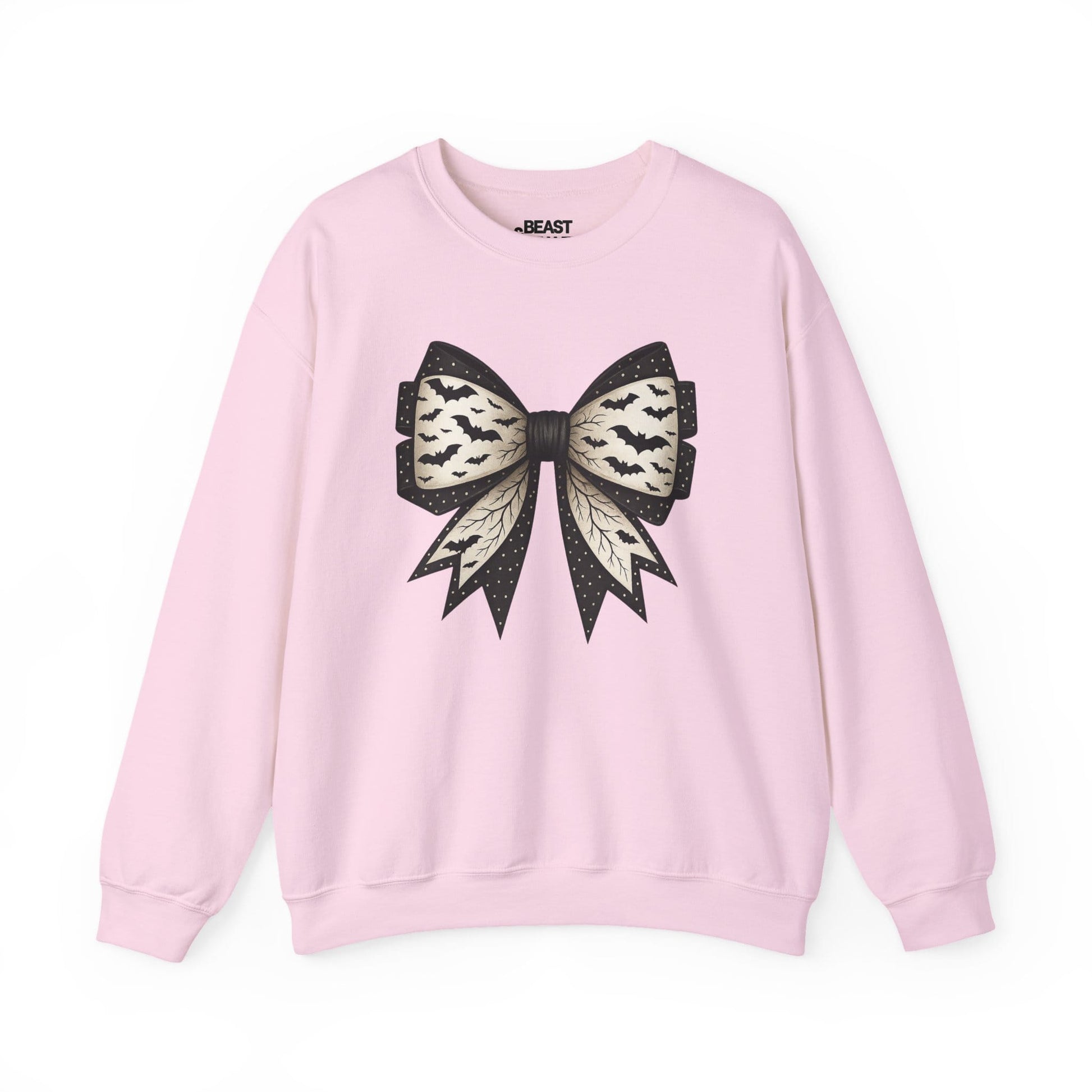 bat lace bow sweatshirt light pink sweatshirt uk coquette gift idea