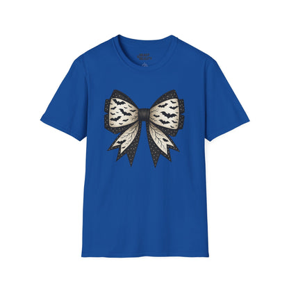 bat lace bow t-shirt royal t-shirt uk Halloween gift idea