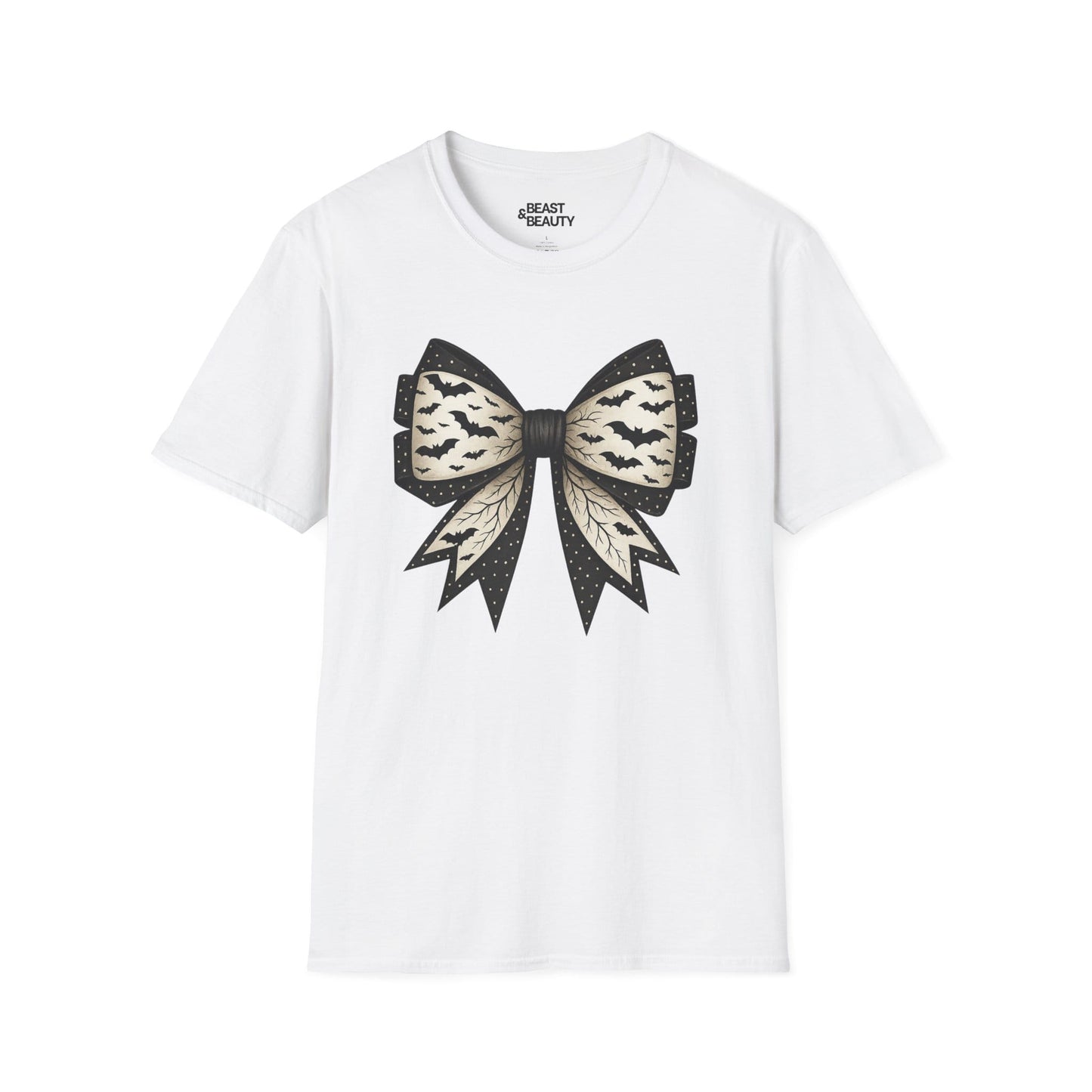 bat lace bow t-shirt white t-shirt uk Halloween gift idea
