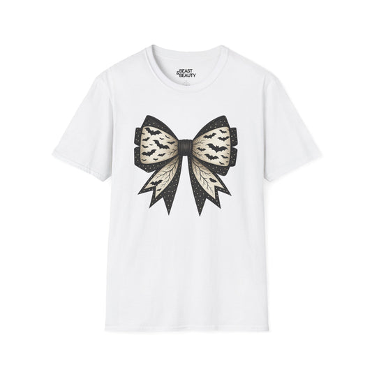 bat lace bow t-shirt white t-shirt uk Halloween gift idea