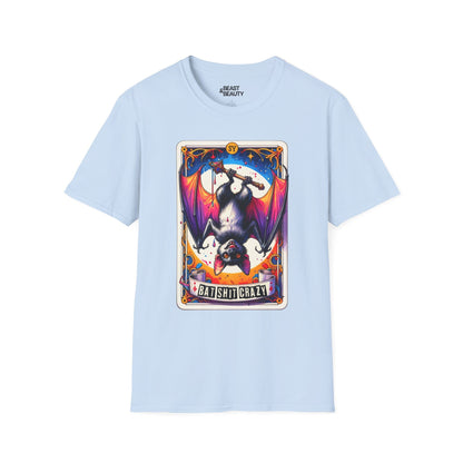 Batshit Crazy Tarot Graphic T-Shirt Light Blue / S gift_idea unique_gift personalised_gift