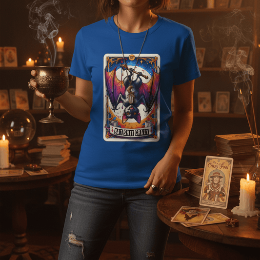 Batshit Crazy Tarot Graphic T-Shirt gift_idea unique_gift personalised_gift