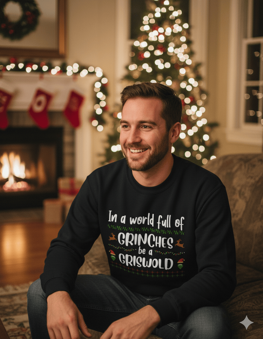 Be a Griswold Not a Grinch – Funny Family Christmas Jumper gift_idea unique_gift personalised_gift