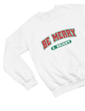 Beast and Beauty Sweatshirt / 3XL (Adult) / White Be Merry & Bright Christmas Sweatshirt – Retro Holiday Jumper UK
