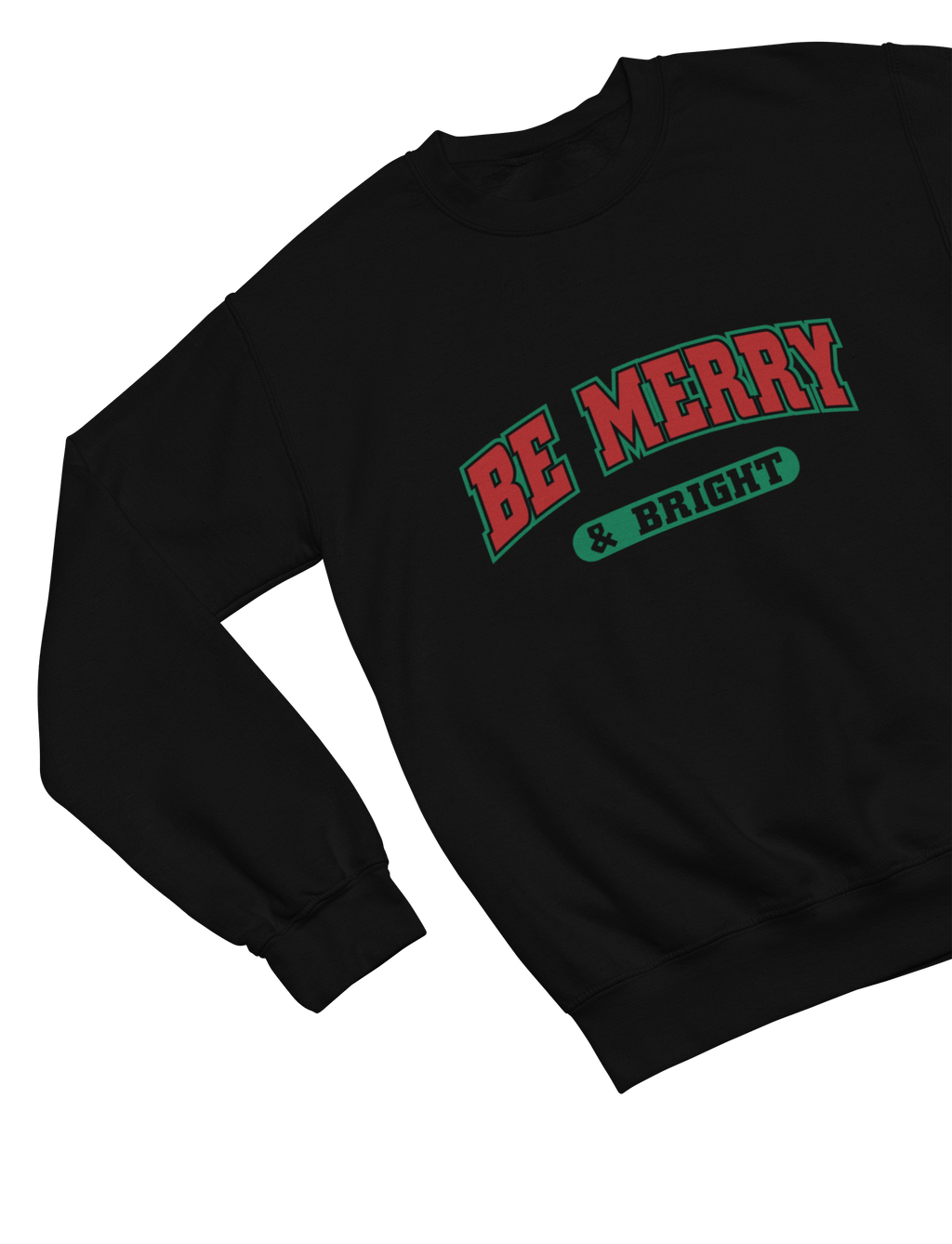 Beast and Beauty Sweatshirt / 3XL (Adult) / Black Be Merry & Bright Christmas Sweatshirt – Retro Holiday Jumper UK