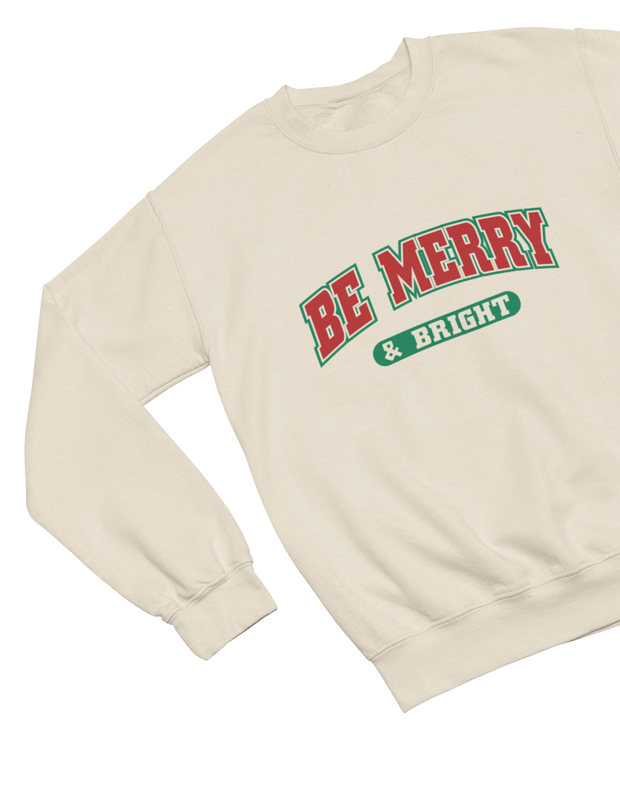Beast and Beauty Sweatshirt / 3XL (Adult) / Beige Be Merry & Bright Christmas Sweatshirt – Retro Holiday Jumper UK
