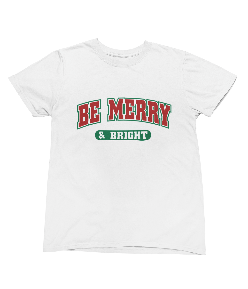 Beast and Beauty T-Shirt / 3XL (Adult) / White Be Merry & Bright Christmas Sweatshirt – Retro Holiday Jumper UK