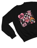 Be Mine Valentine Graphic T-Shirt & Sweatshirt Gift Sweatshirt / Small / Black gift_idea unique_gift personalised_gift