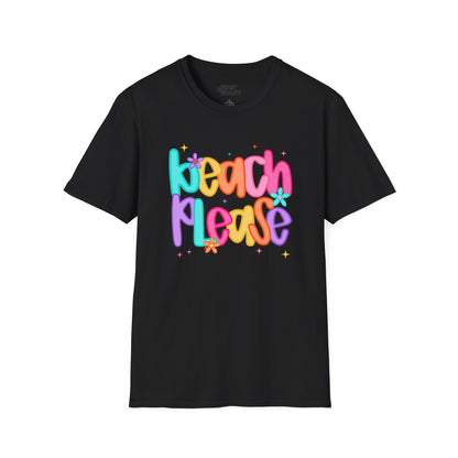 beach please t-shirt black t-shirt uk gift gift idea