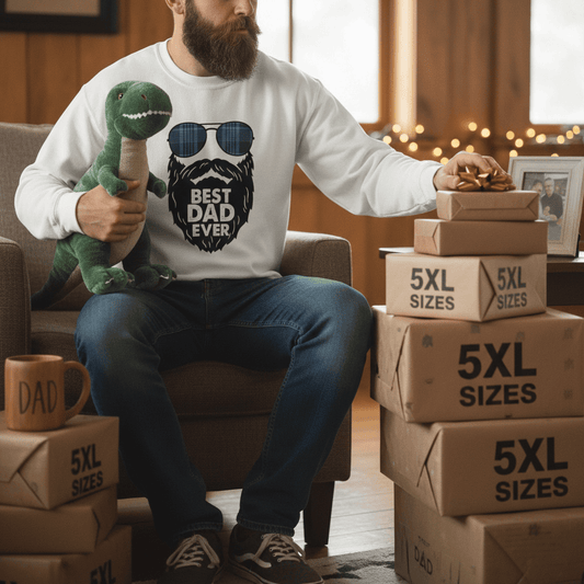 Best Dad Ever Sweatshirt | Funny Bearded Dad Gift | Sizes S-5XL gift_idea unique_gift personalised_gift