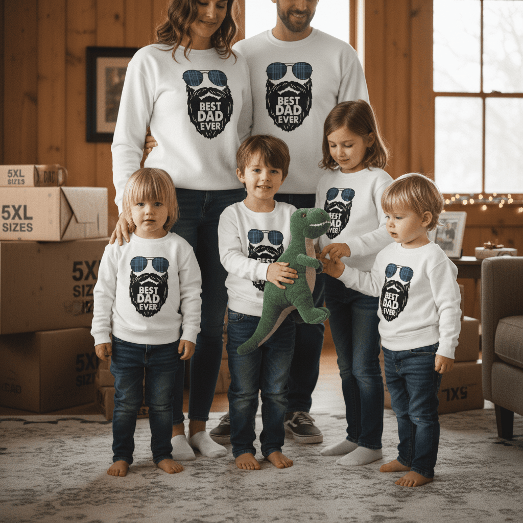 Best Dad Ever Sweatshirt | Funny Bearded Dad Gift | Sizes S-5XL gift_idea unique_gift personalised_gift