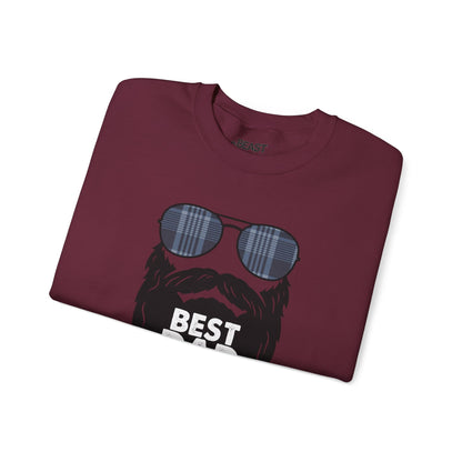 best dad ever sweatshirt funny bearded dad gift sizes s-5xl sweatshirt uk Christmas gift idea image 18