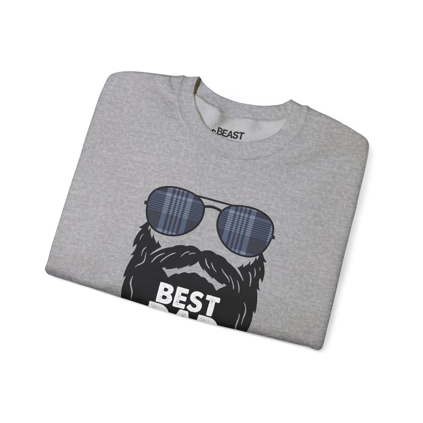 best dad ever sweatshirt funny bearded dad gift sizes s-5xl sweatshirt uk Christmas gift idea image 15