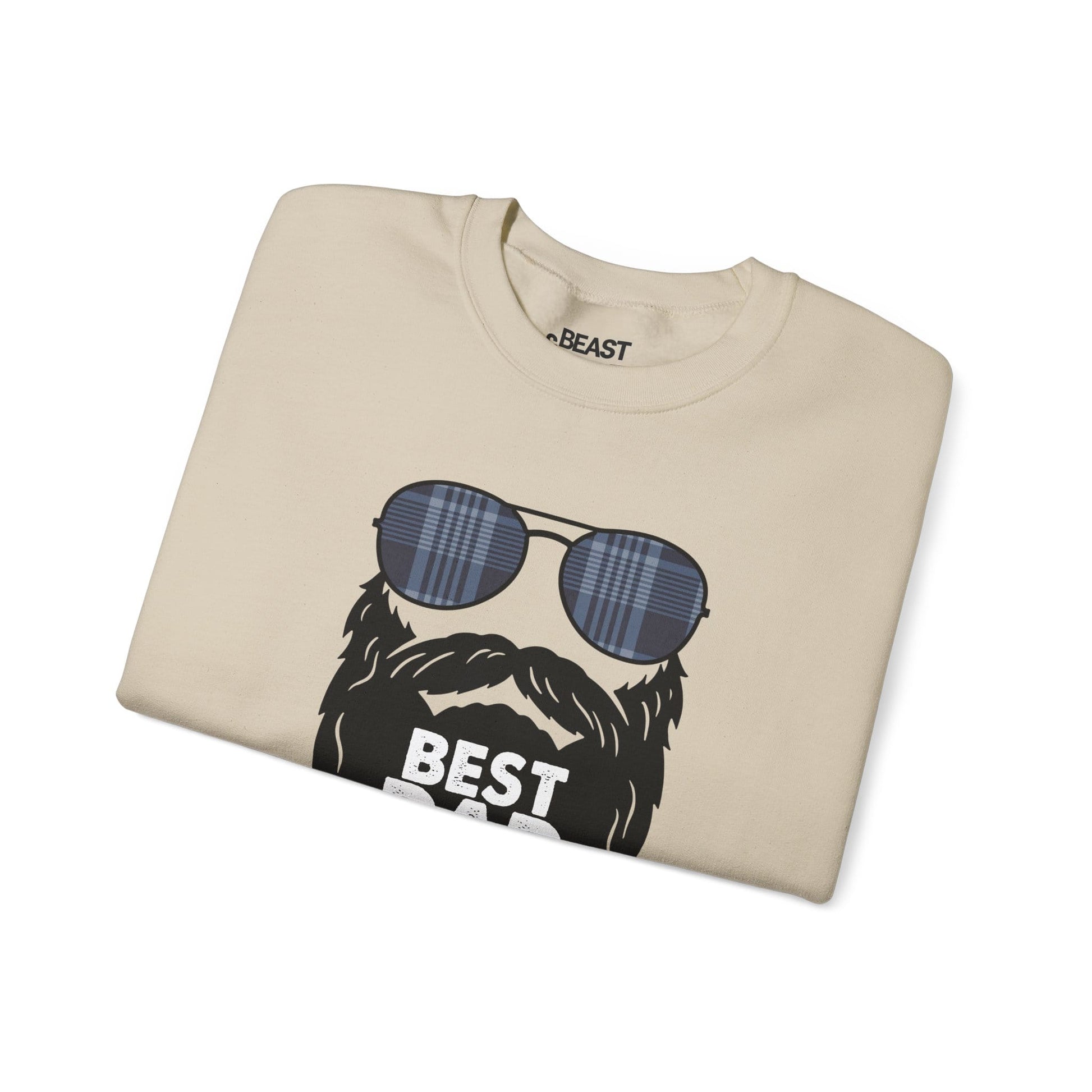 best dad ever sweatshirt funny bearded dad gift sizes s-5xl sweatshirt uk Christmas gift idea image 12