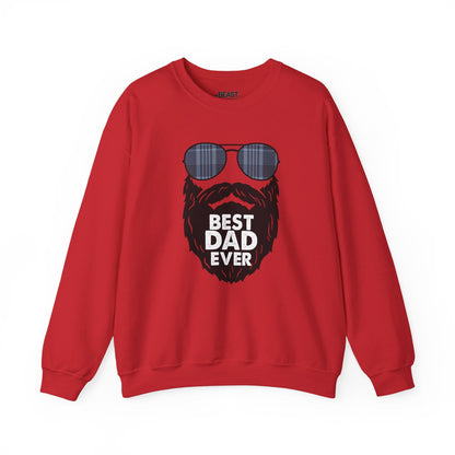 best dad ever sweatshirt funny bearded dad gift sizes s-5xl red sweatshirt uk Christmas gift idea