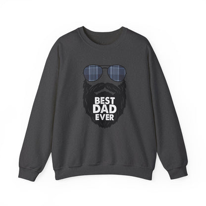 best dad ever sweatshirt funny bearded dad gift sizes s-5xl dark heather sweatshirt uk Christmas gift idea