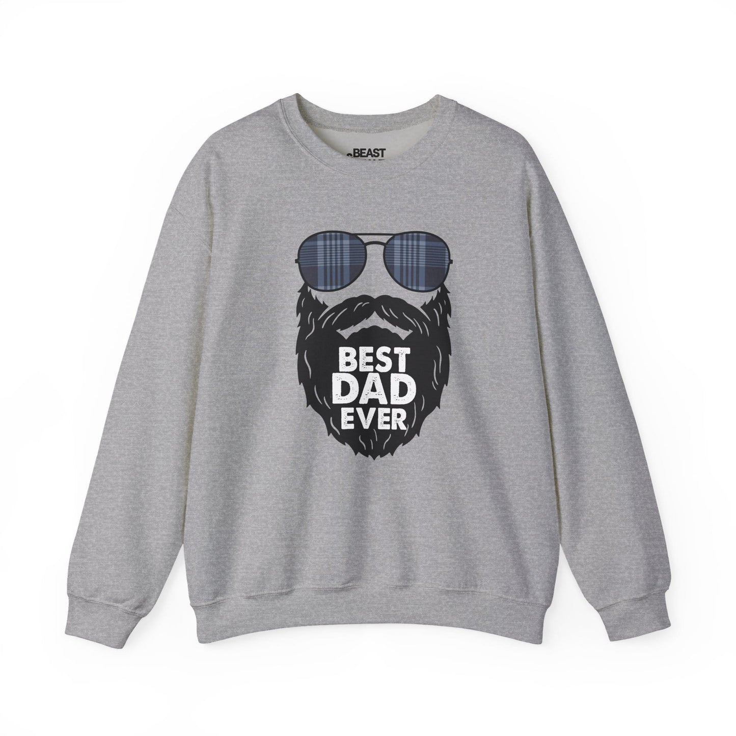 best dad ever sweatshirt funny bearded dad gift sizes s-5xl sport grey sweatshirt uk Christmas gift idea