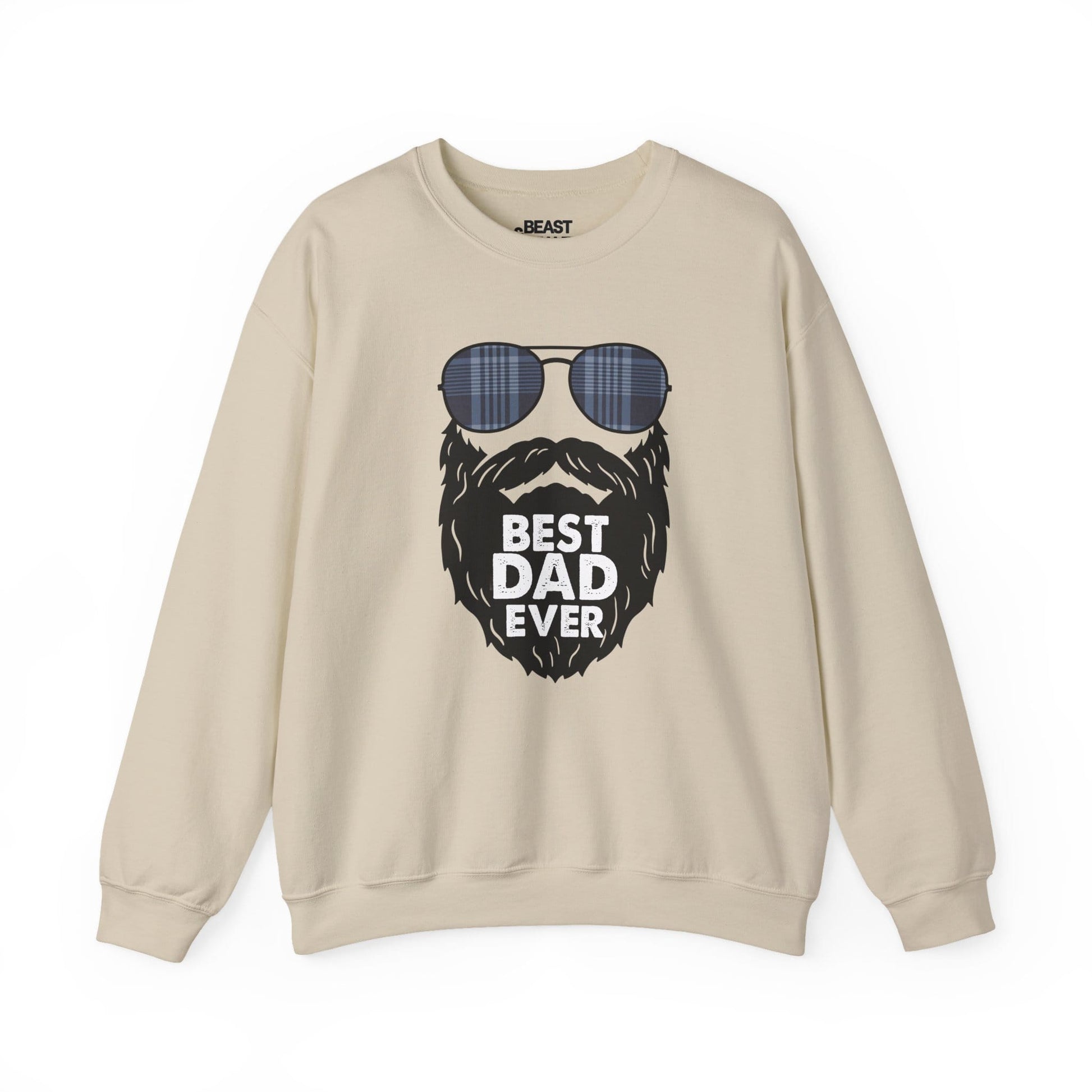 best dad ever sweatshirt funny bearded dad gift sizes s-5xl sand sweatshirt uk Christmas gift idea