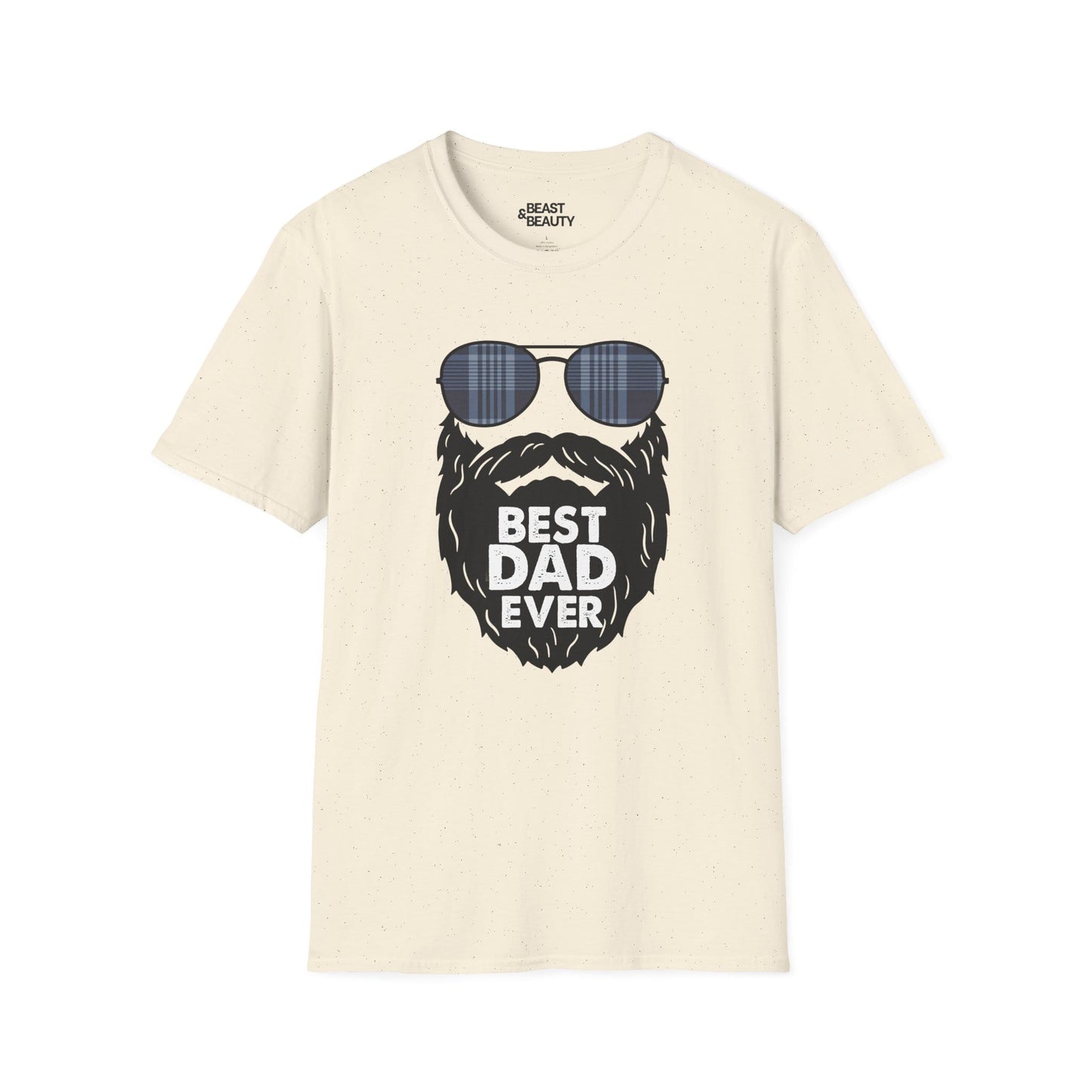best dad ever t-shirt funny bearded dad gift tee sizes s-3xl natural t-shirt uk Christmas gift idea