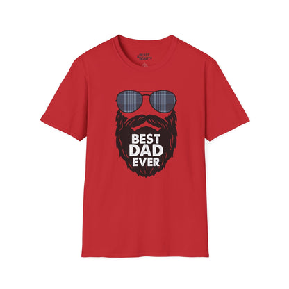 best dad ever t-shirt funny bearded dad gift tee sizes s-3xl red t-shirt uk Christmas gift idea